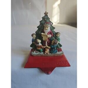 Vintage Gerson Santa Christmas Tree Naughty Nice List Children Stocking Holder